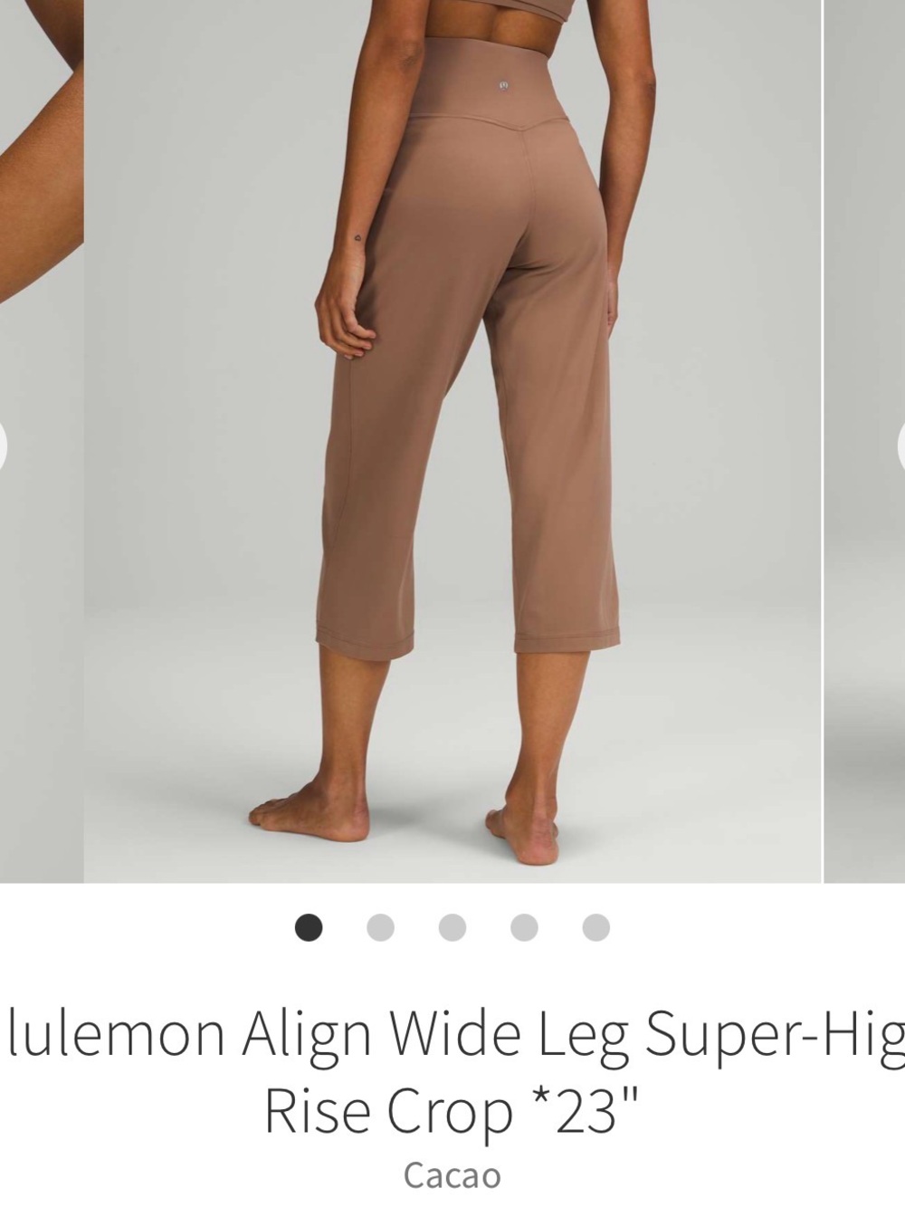 lululemon athletica Wide-Leg Pants in chocolate Brown